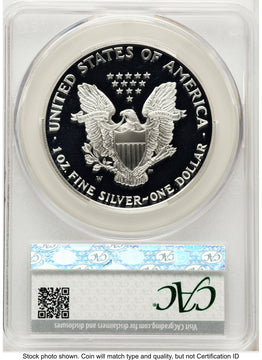 1995-W Proof Silver Eagle 1 oz Silver Label CACG PR69