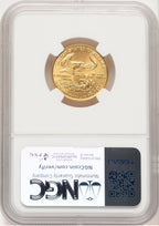 1993 Gold Eagle 1/4 oz Brown Label NGC MS69