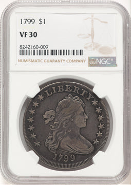 1799 7x6 Stars Early Dollar NGC VF30
