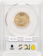 1996 Gold Eagle 1/4 oz Blue Gradient PCGS MS69