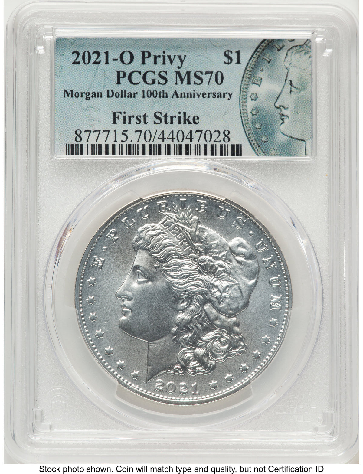 2021-O Privy Morgan Dollar FS Morgan Label PCGS MS70