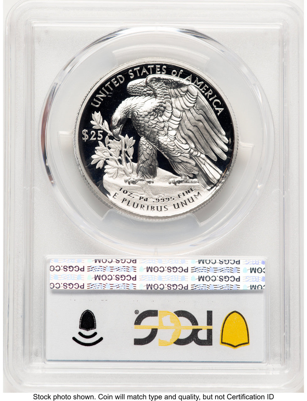 2021-W Palladium Eagle 1 oz Blue Gradient PCGS PR70