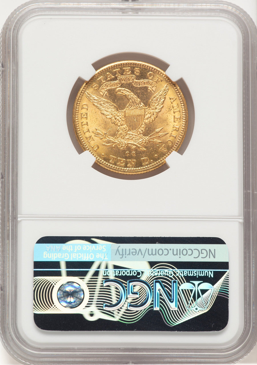 1891-CC $10 FS-501 Liberty Eagle NGC MS62+
