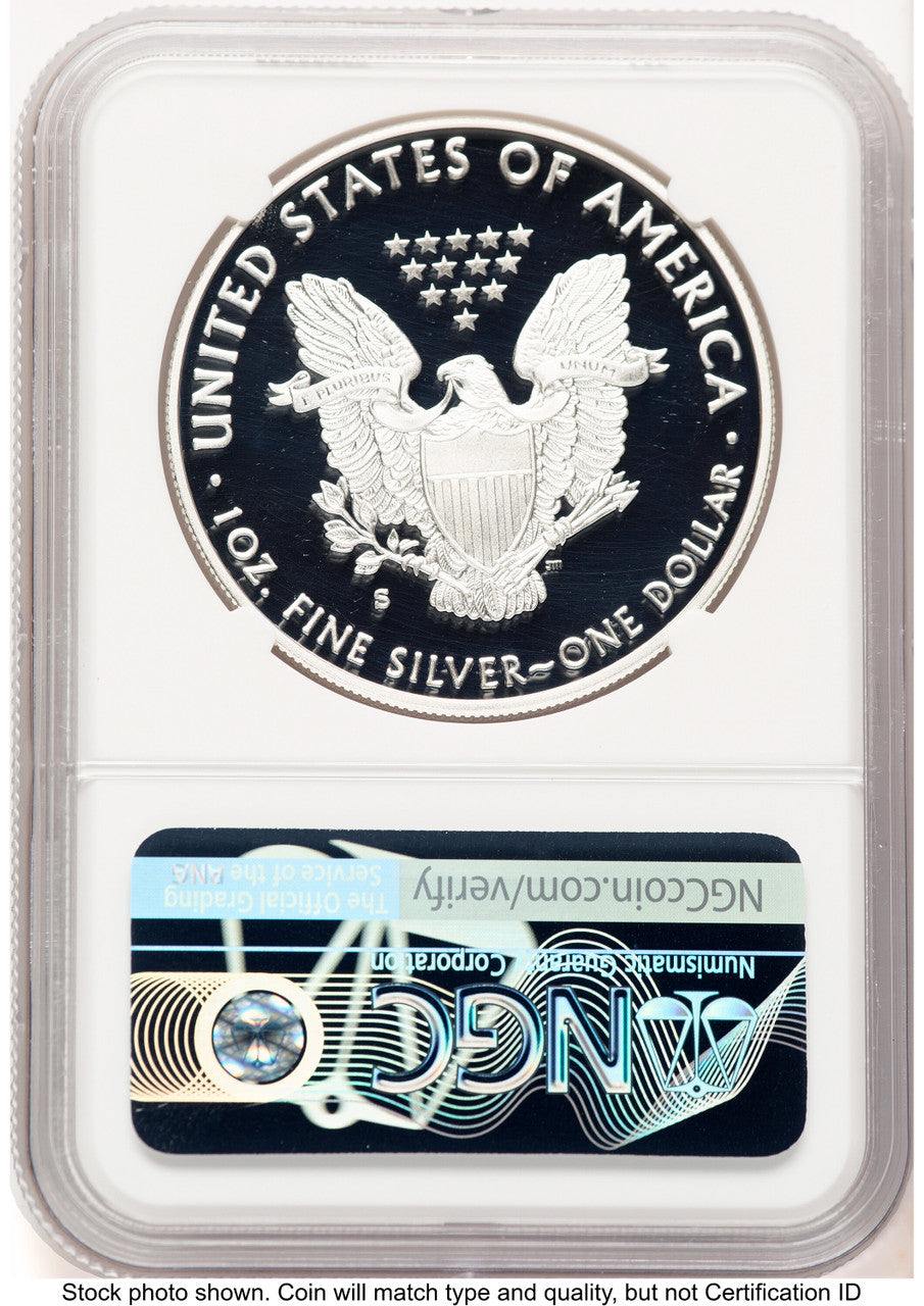 2019-S Proof Silver Eagle 1 oz NGC PF70 Ed Moy