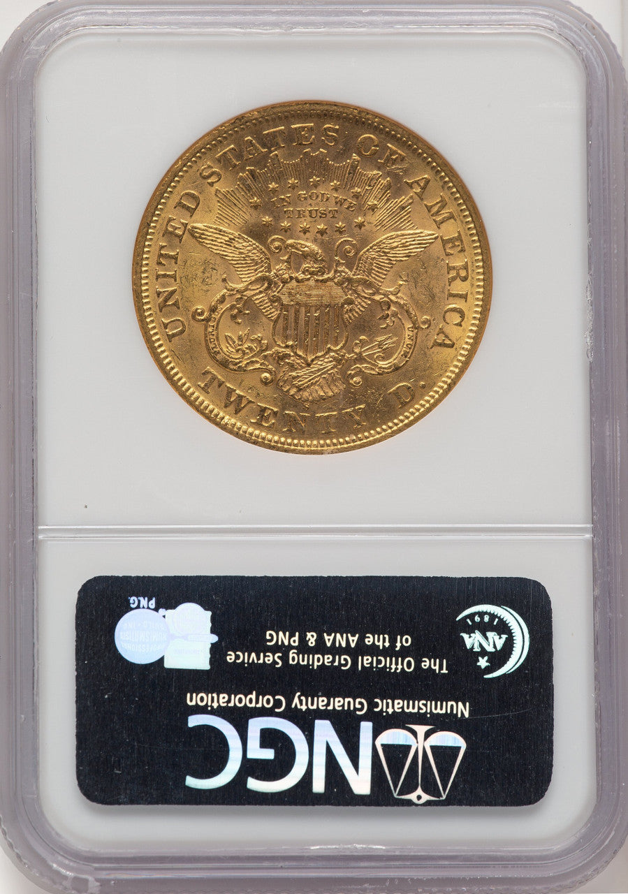 1870-S $20 Liberty Double Eagle NGC MS60