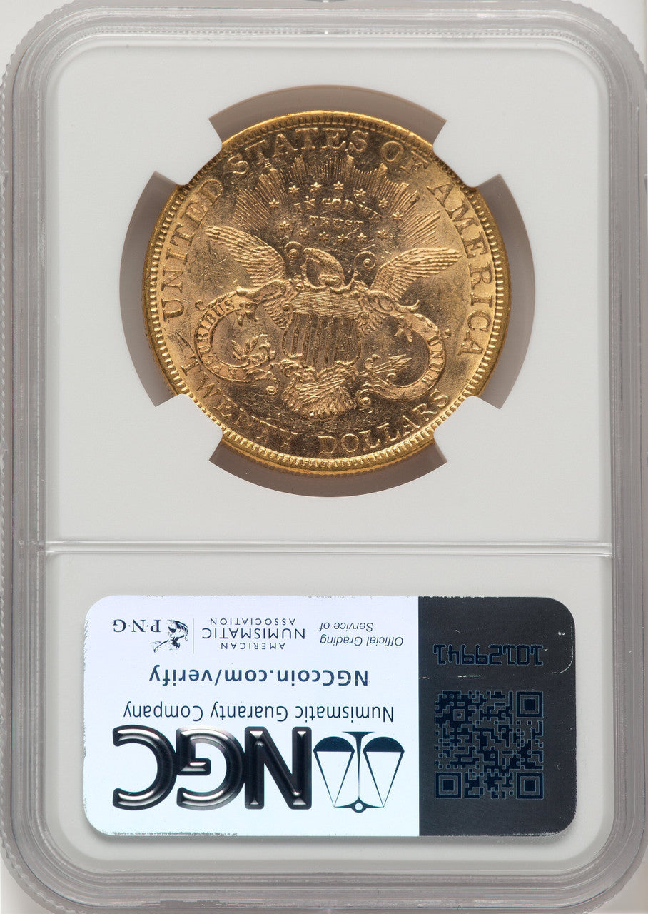 1880 $20 Liberty Double Eagle NGC MS61