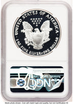 1993-P Proof Silver Eagle 1 oz Brown Label NGC PF70