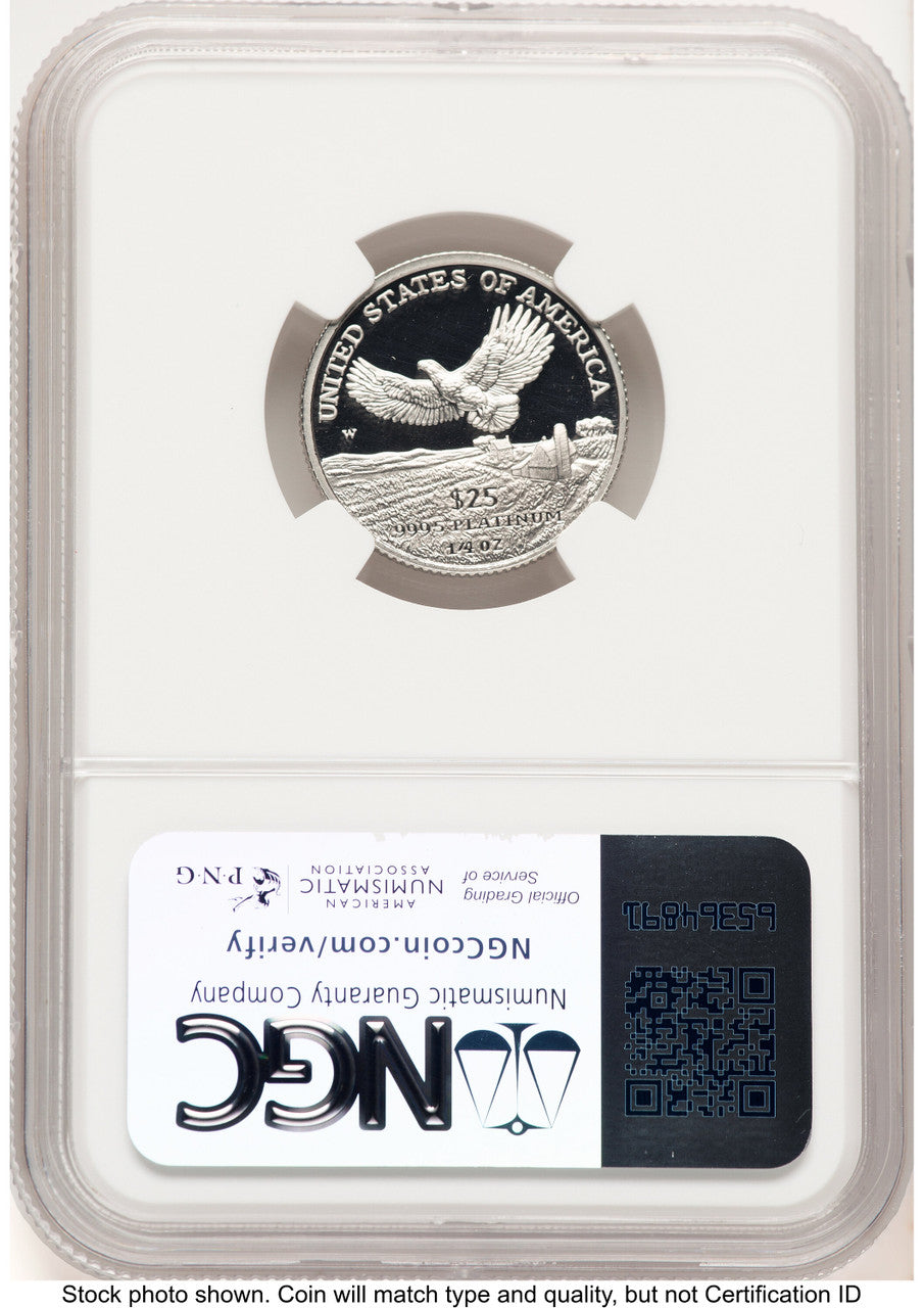 2000-W Proof Platinum Eagle 1/4 oz Brown Label NGC PF70 (774632007)