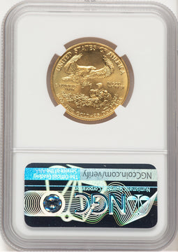 1990 Gold Eagle 1/2 oz Brown Label NGC MS69