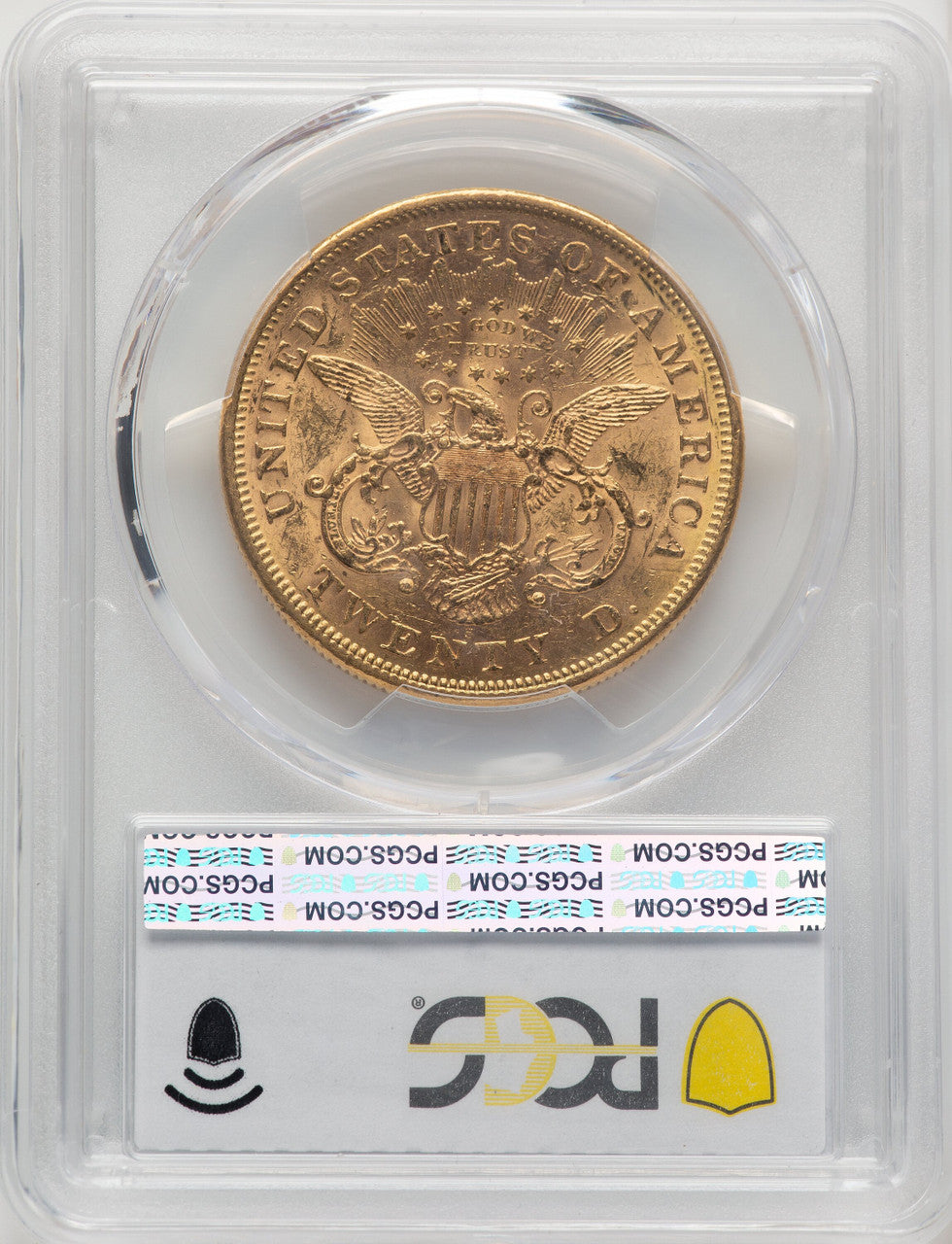 1873-S $20 OPEN 3 Liberty Double Eagle PCGS MS60