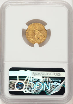 1911 $2.50 Indian Quarter Eagle NGC MS62