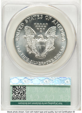 1987 Silver Eagle Non Designation CACG MS70