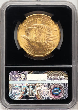 1908 $20 NO MOTTO Saint-Gaudens Double Eagle NGC MS66