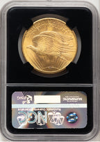 1908 $20 NO MOTTO Saint-Gaudens Double Eagle NGC MS66