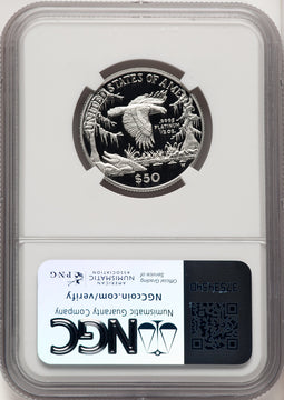 1999-W Proof Platinum Eagle 1/2 oz Brown Label NGC PF70
