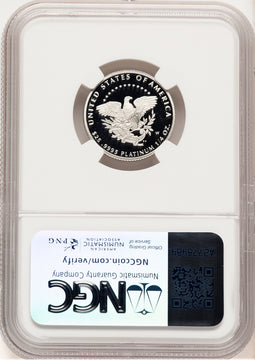 2005-W Proof Platinum Eagle 1/4 oz Brown Label NGC PF70