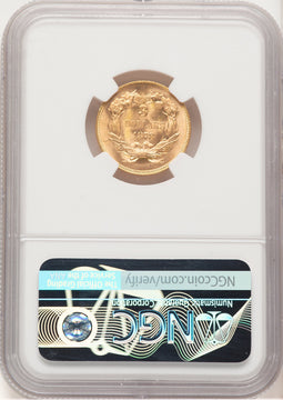 1878 $3 Three Dollar Gold Pieces NGC MS66+