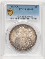 1891-CC Morgan Dollar PCGS MS65 (774742027)