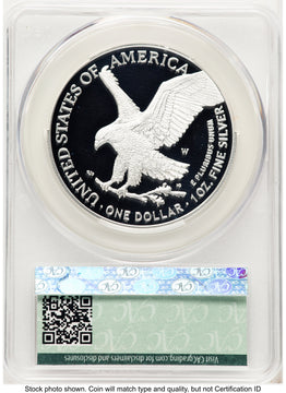 2025-W Proof Silver Eagle 1 oz First Day of Delivery Ron Drzewuki CACG PR70