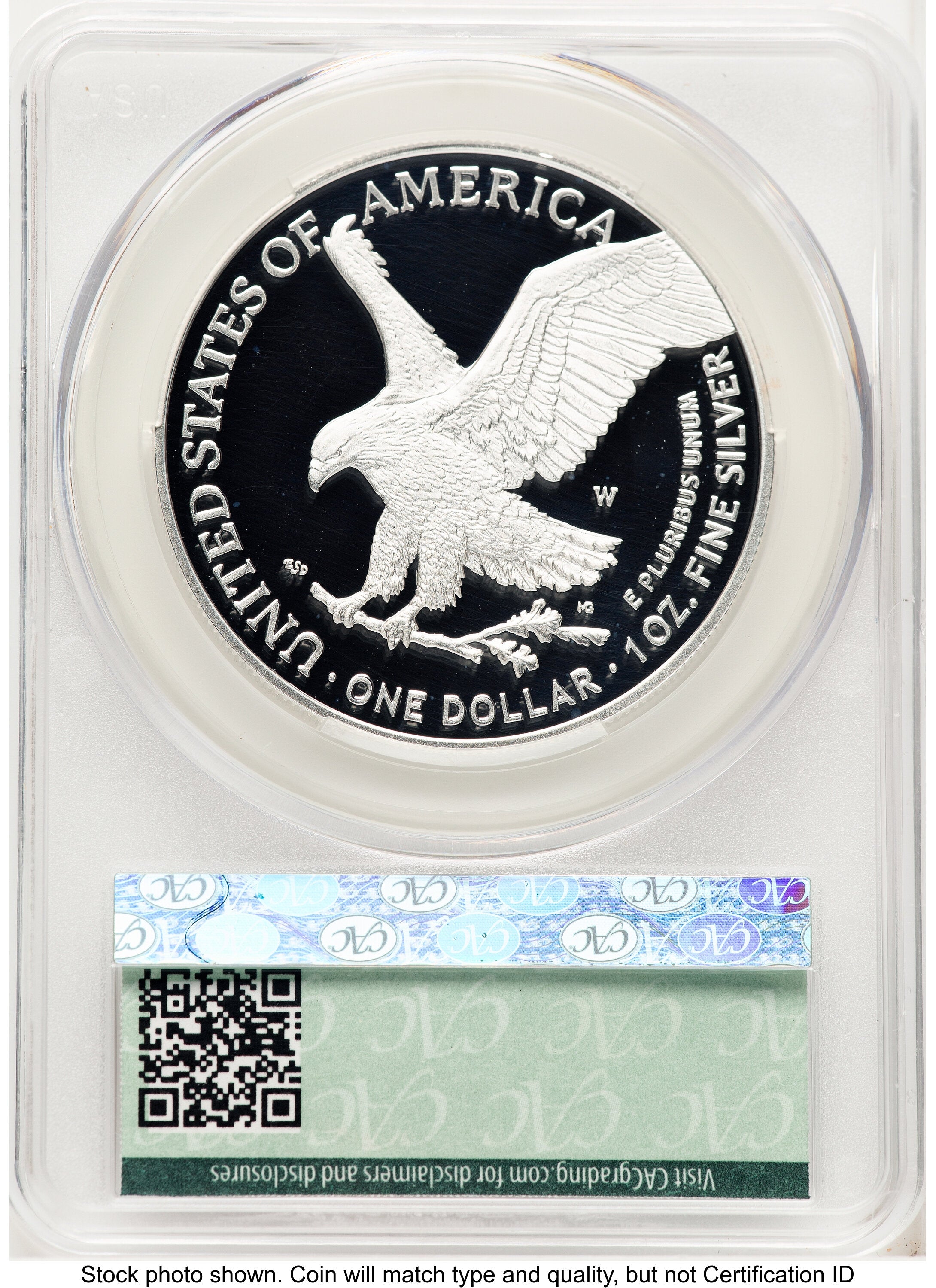 2025-W Proof Silver Eagle 1 oz First Day of Delivery Ron Drzewuki CACG PR70