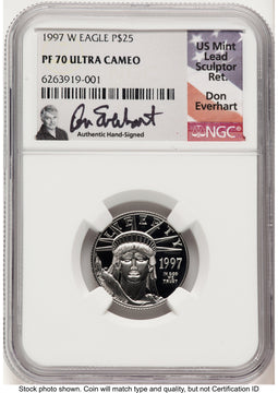 1997-W Proof Platinum Eagle 1/4 oz Don Everhart NGC PF70