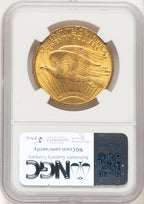 1909 $20 Saint-Gaudens Double Eagle NGC MS64