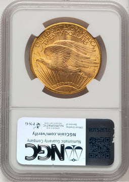 1924 $20 Saint Saint-Gaudens Double Eagle NGC MS66+ (774806004)