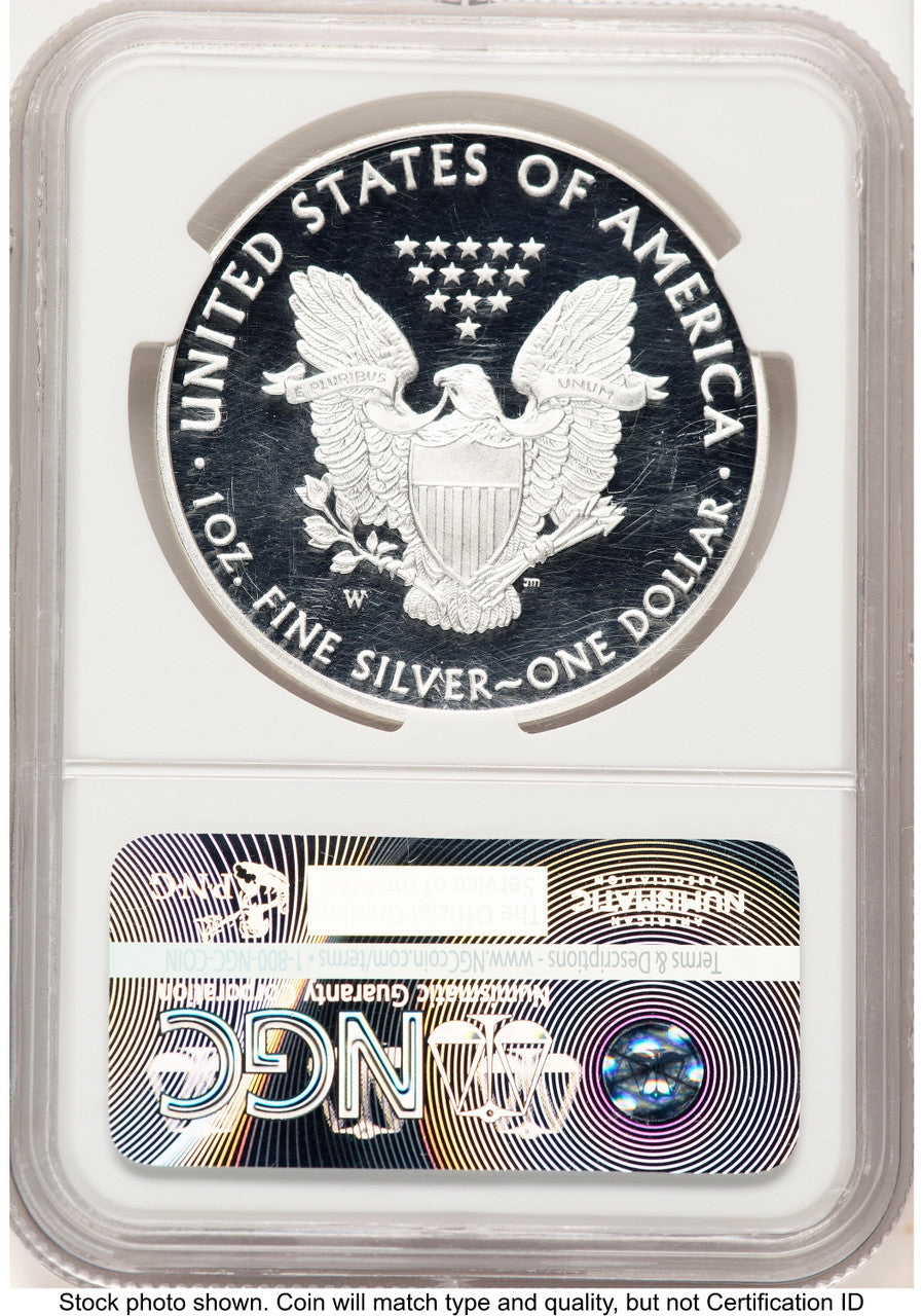 2016-W Proof Silver Eagle 1 oz ER Statue of Liberty Label NGC PF70