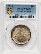 1926 50C Sesquicentennial Commemorative Silver PCGS MS65+