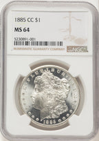 1885-CC Morgan Dollar NGC MS64