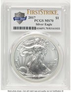 2017 Silver Eagle FS 225th Anniversary Label PCGS MS70