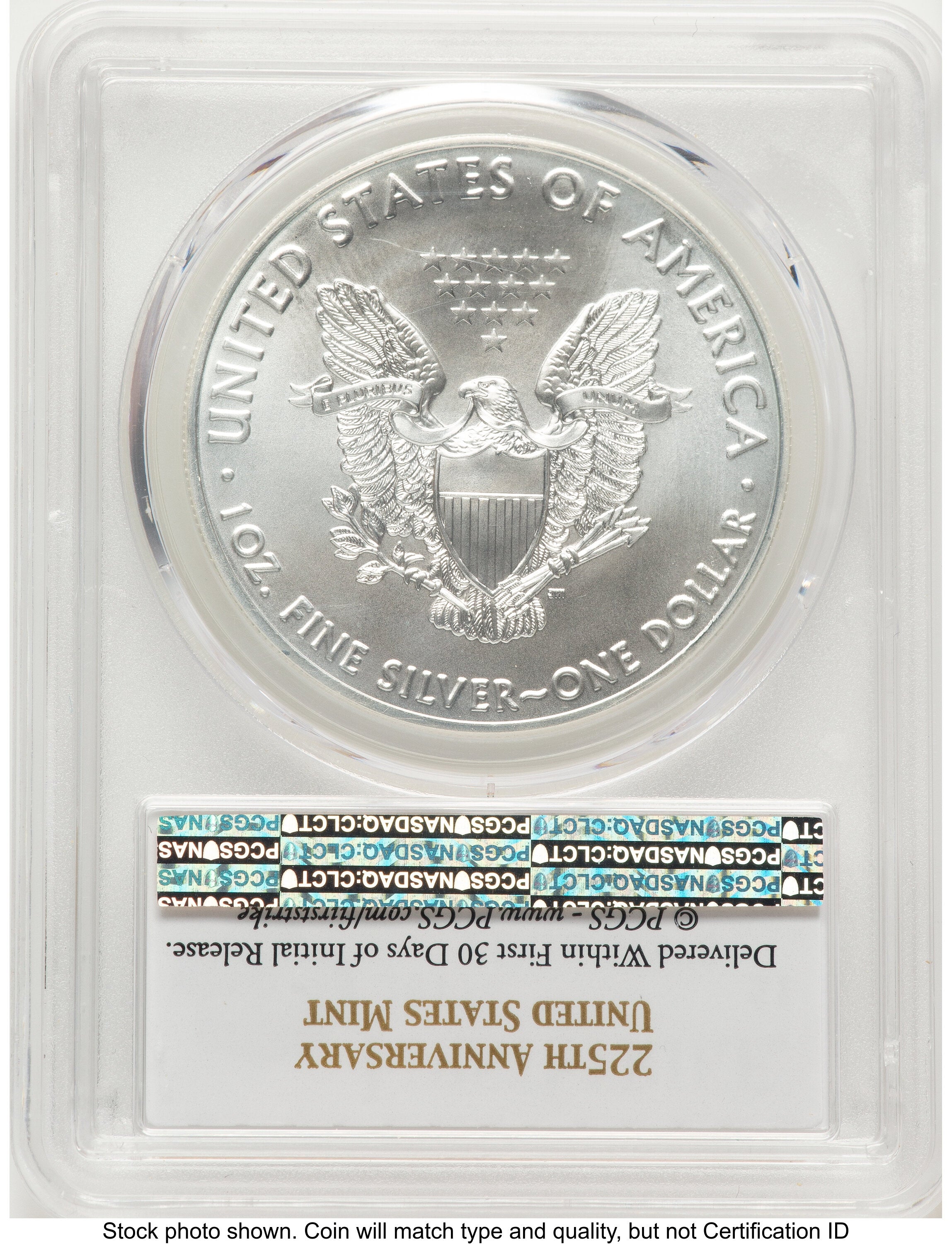 2017 Silver Eagle FS 225th Anniversary Label PCGS MS70
