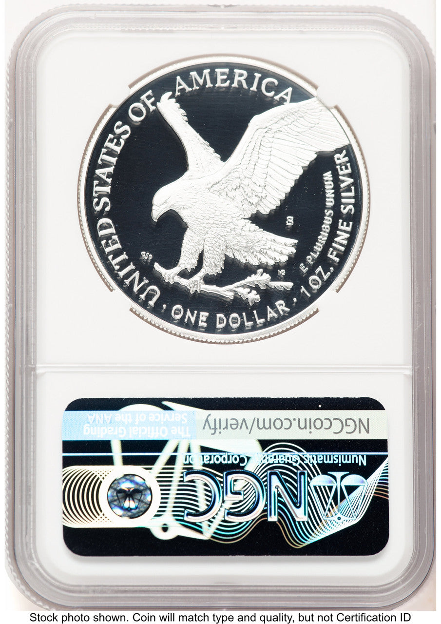 2021-S TY2 Proof Silver Eagle 1 oz FDI Michael Gaudioso NGC PF70 (774957032)