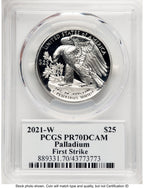 2021-W Palladium Eagle 1 oz FS Adolph Weinman PCGS PR70
