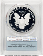 2019-W Proof Silver Eagle 1 oz FS Flag PCGS PR70
