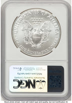 2017 Silver Eagle Mike Castle NGC MS70