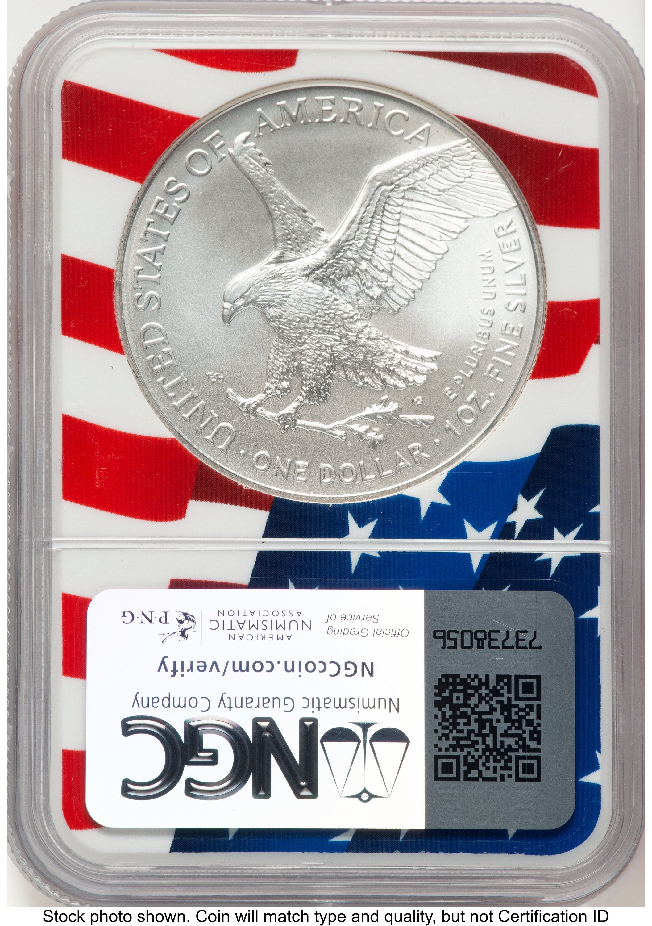 2024 Silver Eagle Flag Core Memorial Day Edition NGC MS70