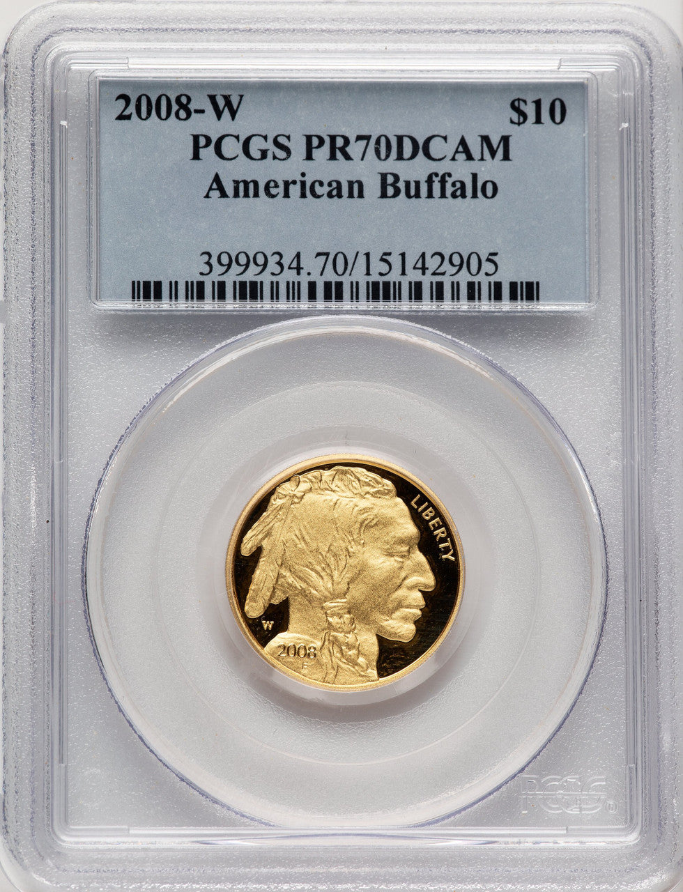 2008-W Proof Gold Buffalo 4-Coin Set PCGS PR70DCAM