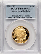 2008-W Proof Gold Buffalo 4-Coin Set PCGS PR70DCAM
