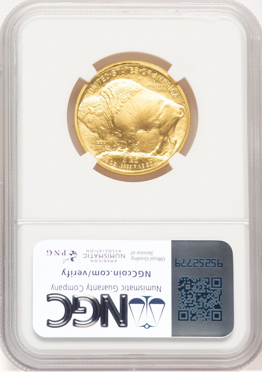 2008-W Burnished Gold Buffalo 1/2 oz Red Book NGC MS70