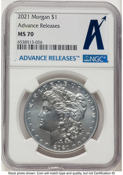 2021 6 Coin Morgan & Peace Dollar Set AR Standard NGC MS70