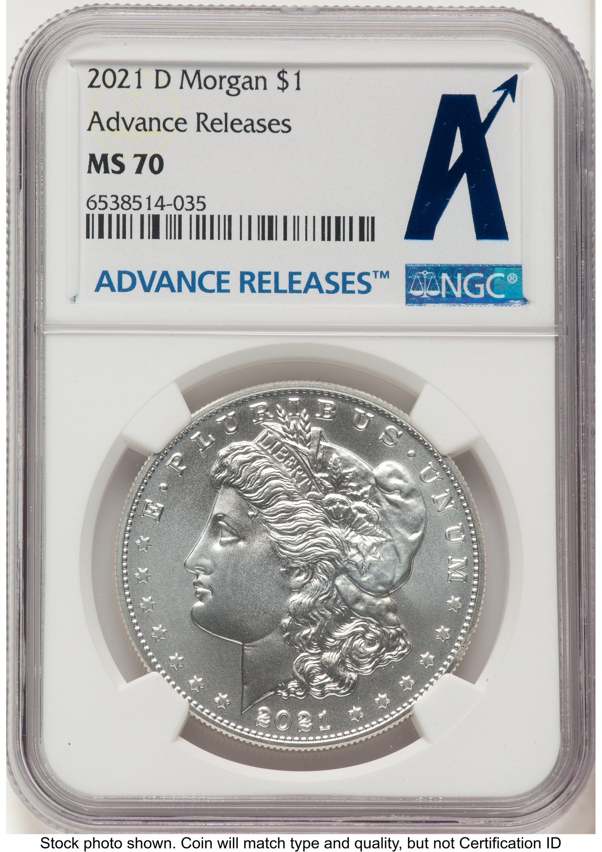 2021 6 Coin Morgan & Peace Dollar Set AR Standard NGC MS70