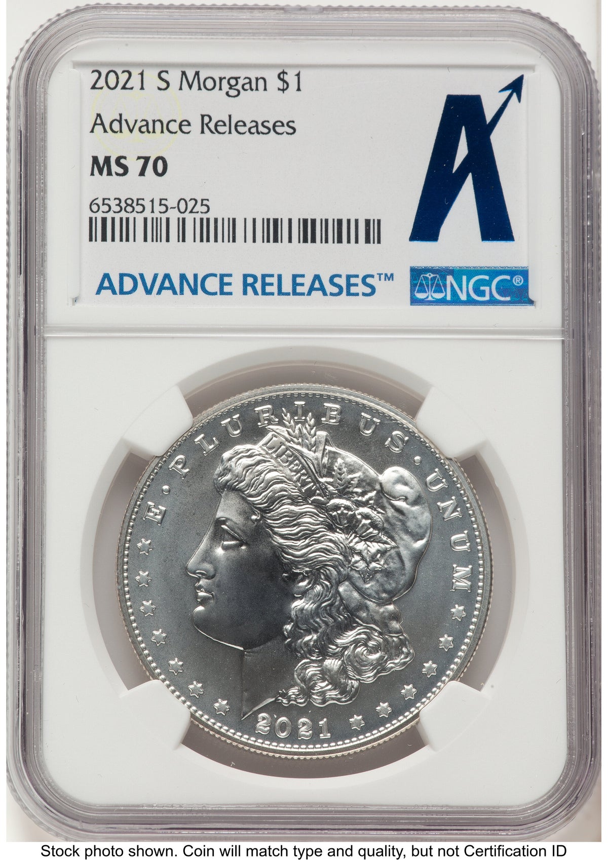 2021 6 Coin Morgan & Peace Dollar Set AR Standard NGC MS70