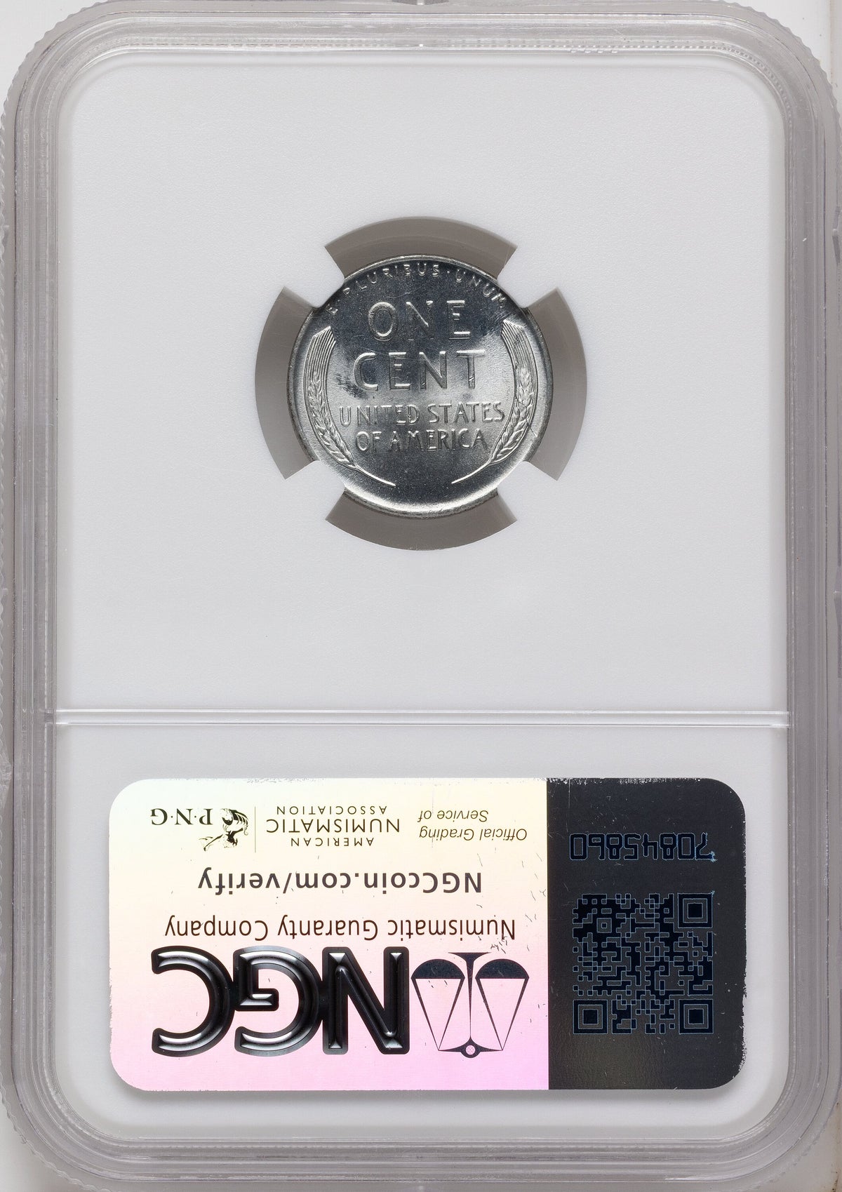 1943 1C Lincoln Cent NGC MS68