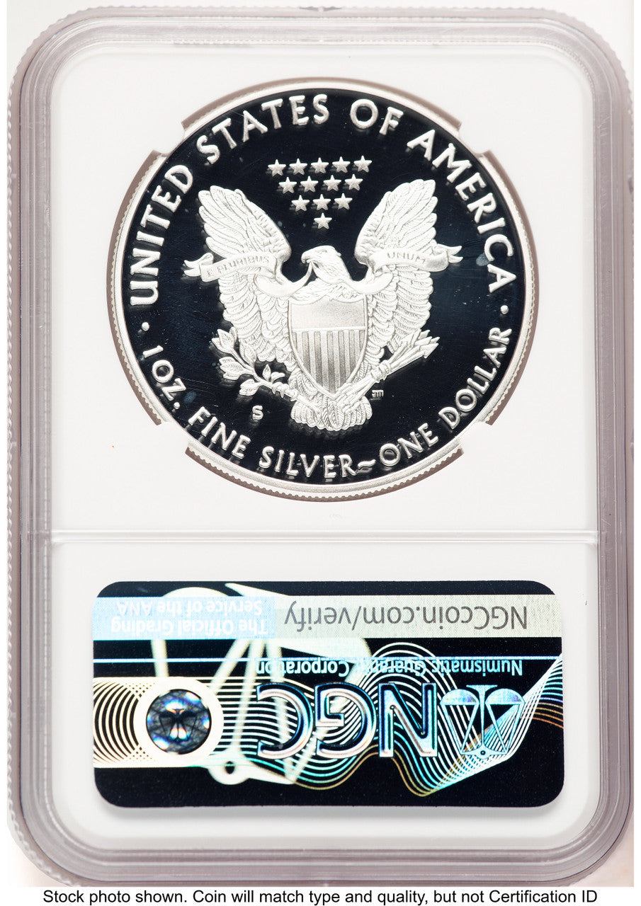 2020-S Proof Silver Eagle 1 oz FDI John Reagan Bust Art NGC PF70 Mercanti (775381041)