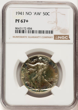 1941 50C Proof Walking Liberty Half Dollar NGC PR67+ (775405008)