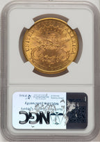 1877-S $20 CAC Liberty Double Eagle NGC MS62+