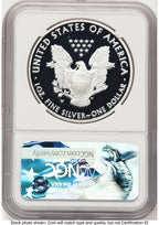 2017-W Proof Silver Eagle 1 oz FDI NGC PF70 Ed Moy