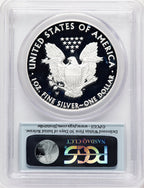 2015-W Proof Silver Eagle 1 oz FS Flag PCGS PR70