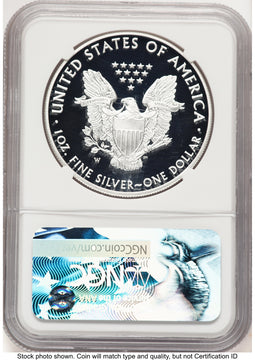 2017-W Proof Silver Eagle 1 oz FDI Elizabeth Jones NGC PF70